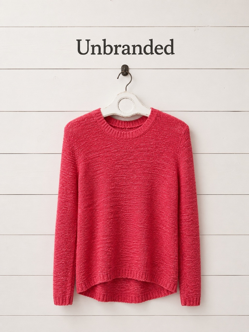 PINK OPEN KNIT SWEATER XL